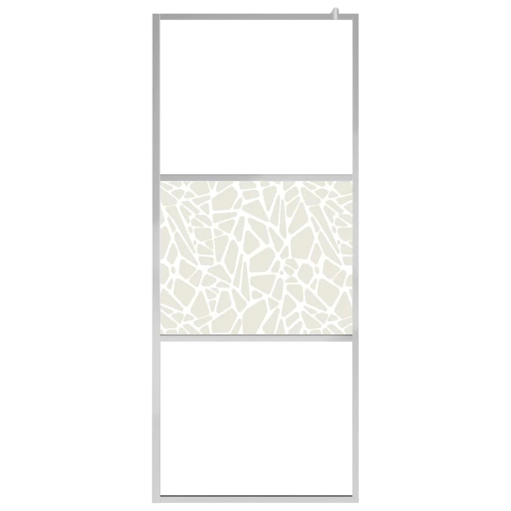 Box doccia walk-in con vetro ESG finitura bagno pietra 90x195 cm 02_0002128