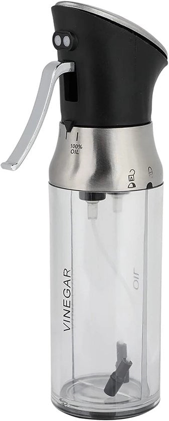 Olio di Oliva Spruzzatore - Bottiglia Spruzzatrice - Bolla Fine - Sostenibile - Pompa in Acciaio Inossidabile - Inclusa Penna in Silicone - Olio Spruzzatore
