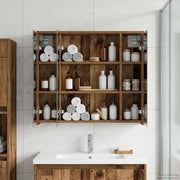 Mobiletto per specchio da bagno Legno vecchio 889173