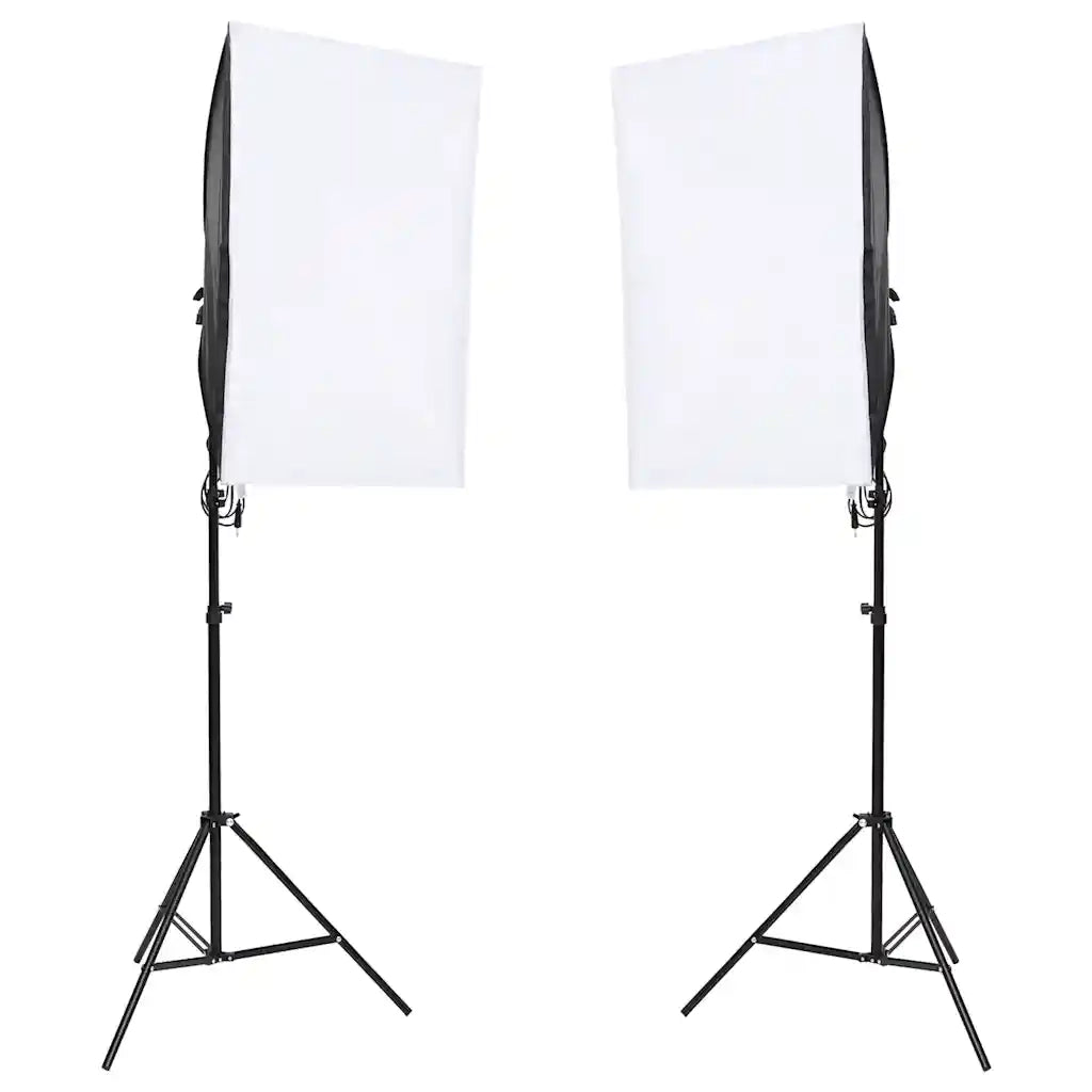 Kit per Studio Fotografico con Set di Luci e Fondale