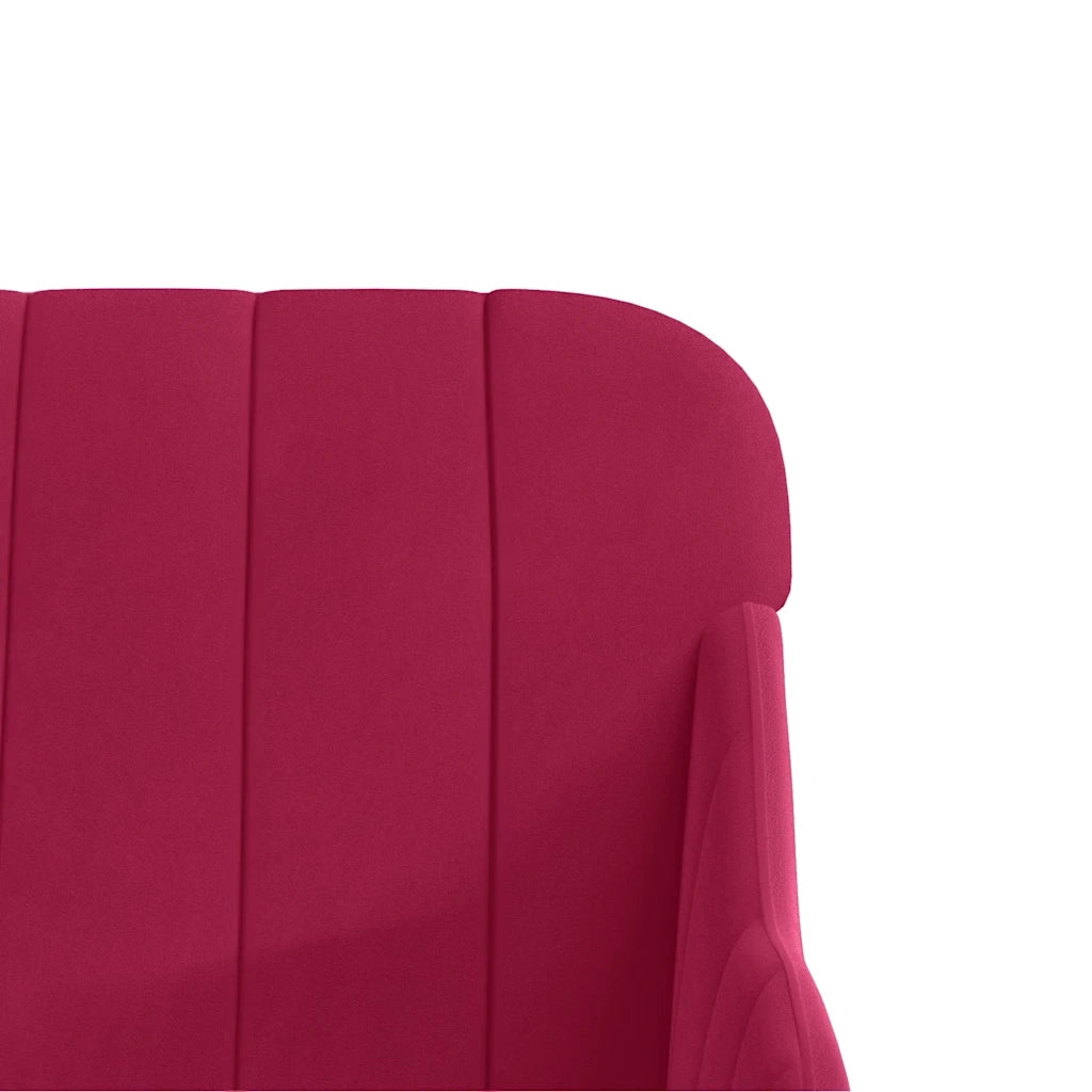 vidaXL Panca Rosso Vino 110x76x80 cm in Velluto