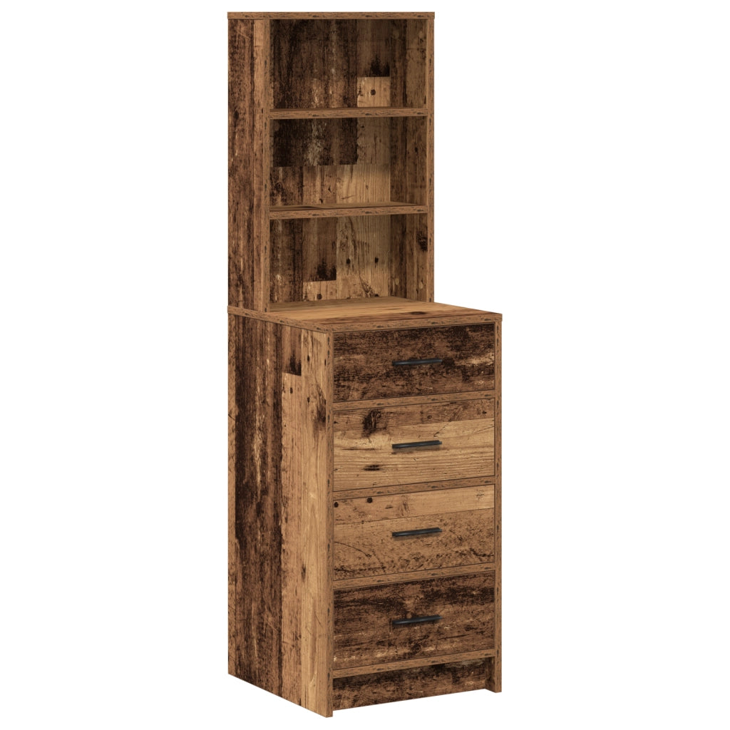 Highboard in Legno Vecchio 40x41x135 cm in Legno Ingegnerizzato