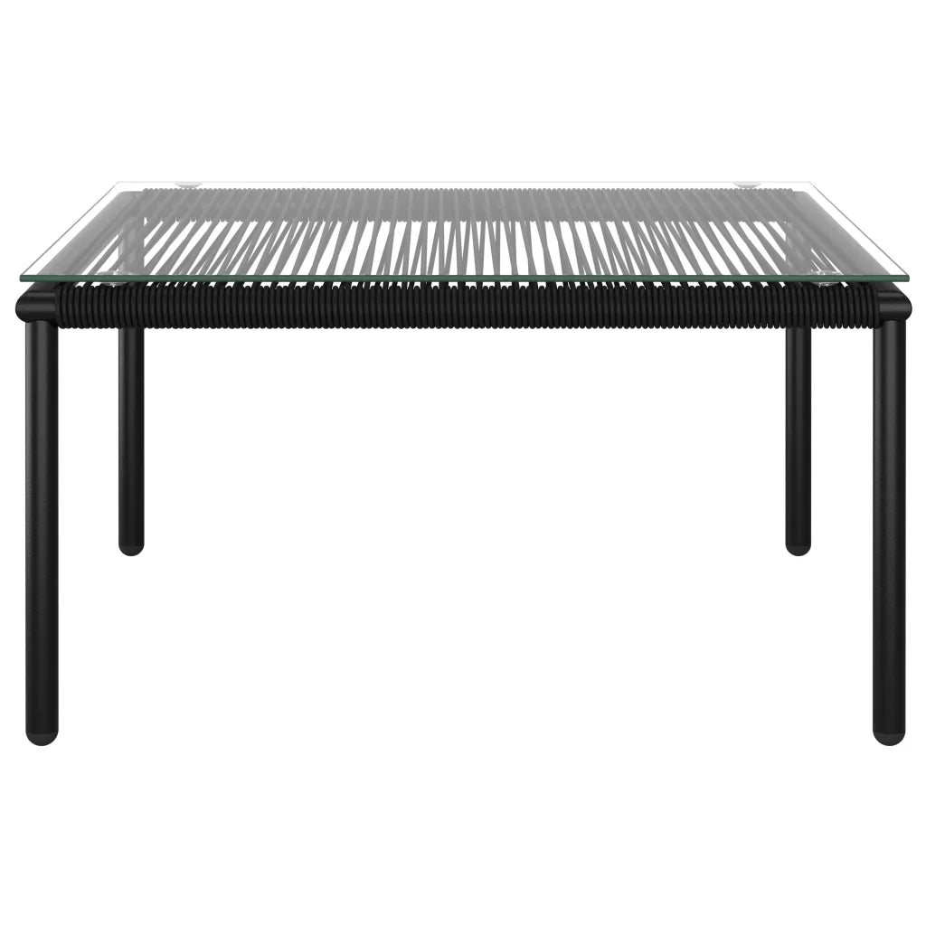 Set Divani da Giardino 6 pz con Cuscini Neri in PVC cod mxl 54487