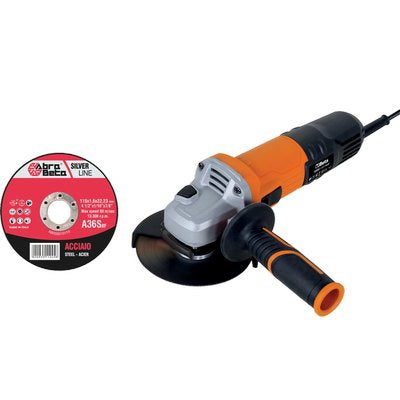 DISCO ABRASIVO TAGLIO FERRO SILVERLINE ABRABETA - MM 115X22,2 H.MM 1,6 CF=PZ 300 + SMERIGLIATRICE