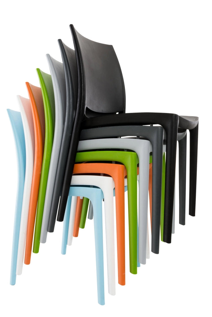 Sedia outdoor Maya impilabile verde