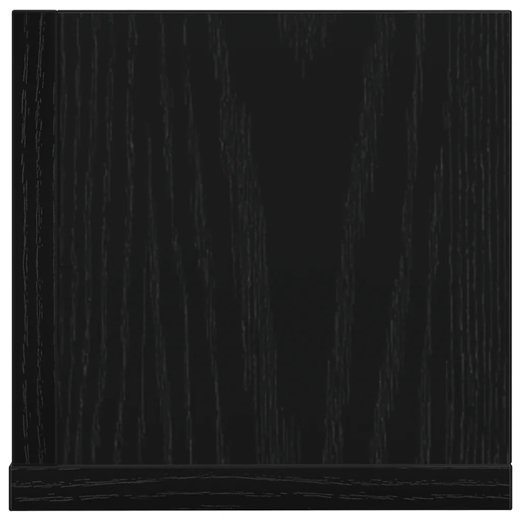 vidaXL Mensole da Parete 2pz Nere 100x16,5x16,5 cm Legno Multistrato
