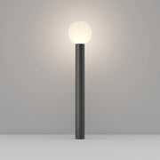 Lampione Per Esterno Moderno Alluminio Nero 1 Luce E27 60W Ip54 A++