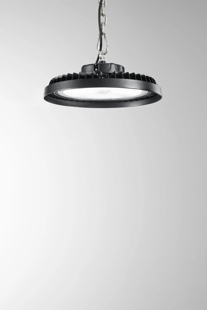 PLAFONIERA LED AVROCAR NERA IN ALLUMINIO 300W 45000LM 4000K D.38,5CM IP65