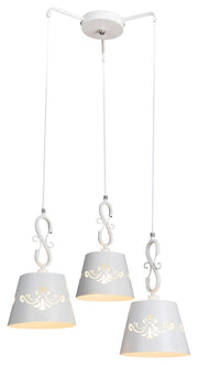 Rabalux Anna lampadario bianco opaco Ø50cm 3xE14 metallo
