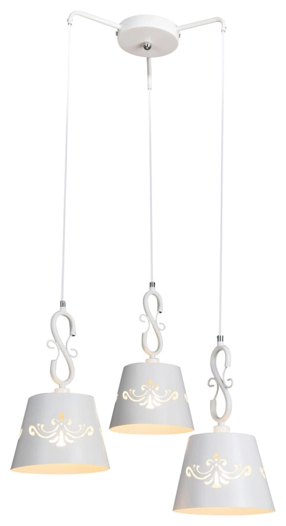 Rabalux Anna lampadario bianco opaco Ø50cm 3xE14 metallo