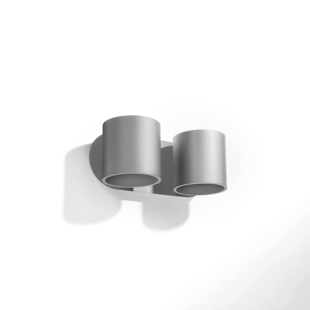 Applique RONDEO 2 Pure Lume grigia alluminio 2xG9 interno