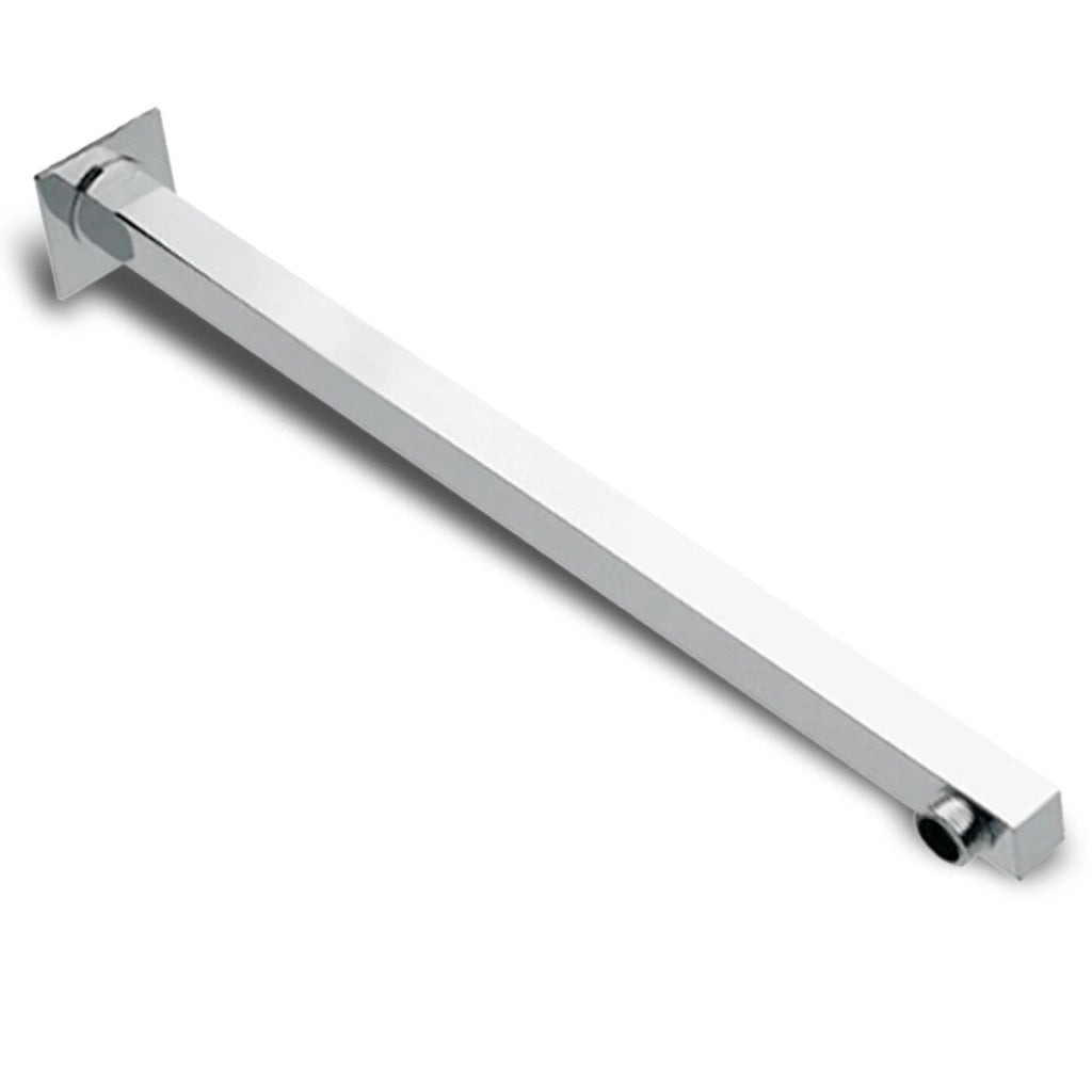 Braccio doccia quadrato da 40 cm in ottone