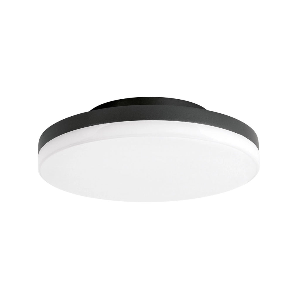 Plafoniera GPL360 Rotonda in Alluminio Grigio Antracite - 24W LED CCT Selezionabile 3000K/4000K IP65 - Gealuce per Esterni