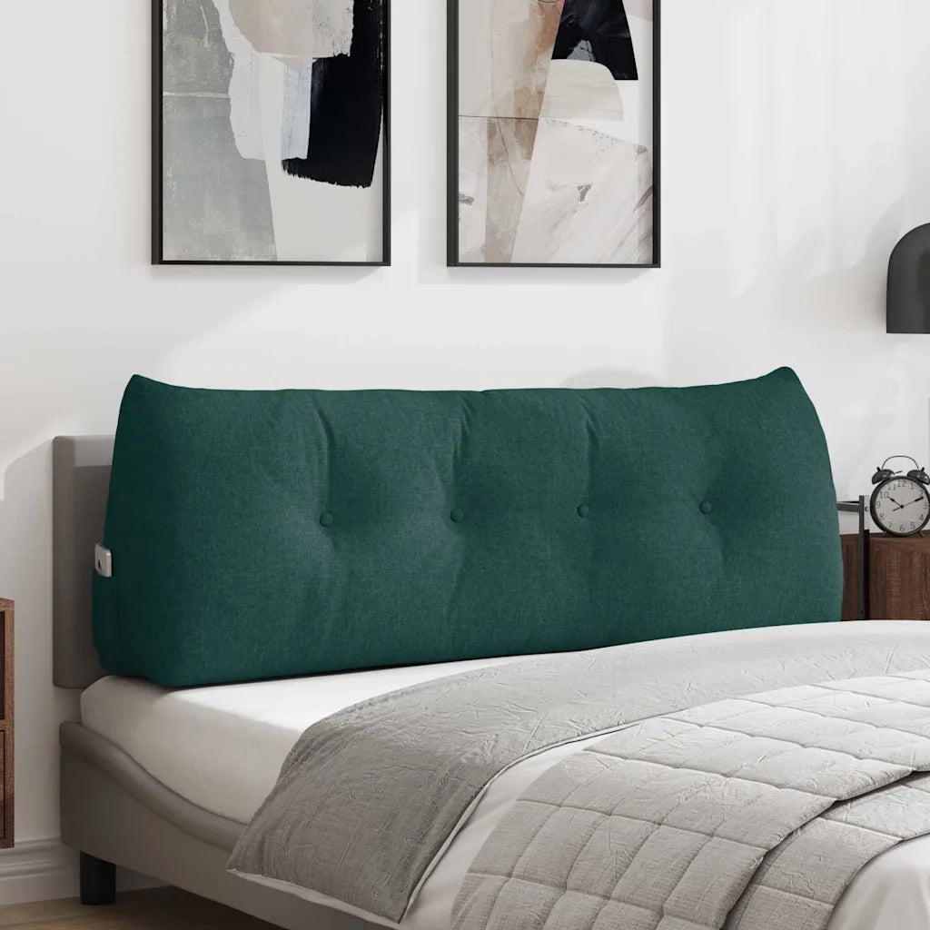 Cuscino per Schiena Verde Scuro 140 x 24 x 50 cm Tessuto 42014504