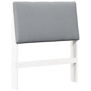 Testiera | Testata imbottita Grigio chiaro 75 cm Pino massello