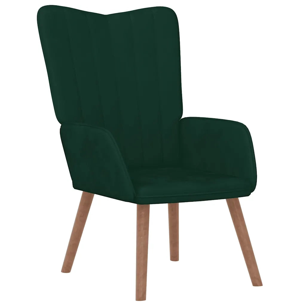 Poltrona Relax Verde Scuro in Velluto 327657