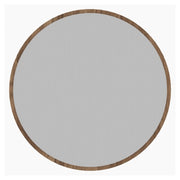 Plati, Specchio Forma Rotondo, 60x60h cm Marrone Noce
