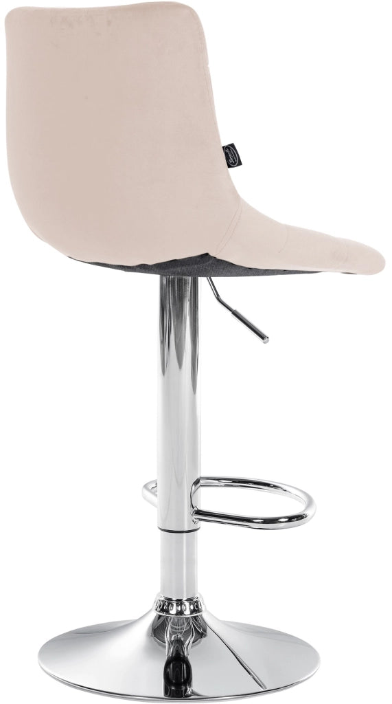 2er Set Barhocker Jerry Samt chrom