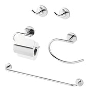 Set accessori a muro 5 pezzi in acciaio cromato e viti incluse  Bora