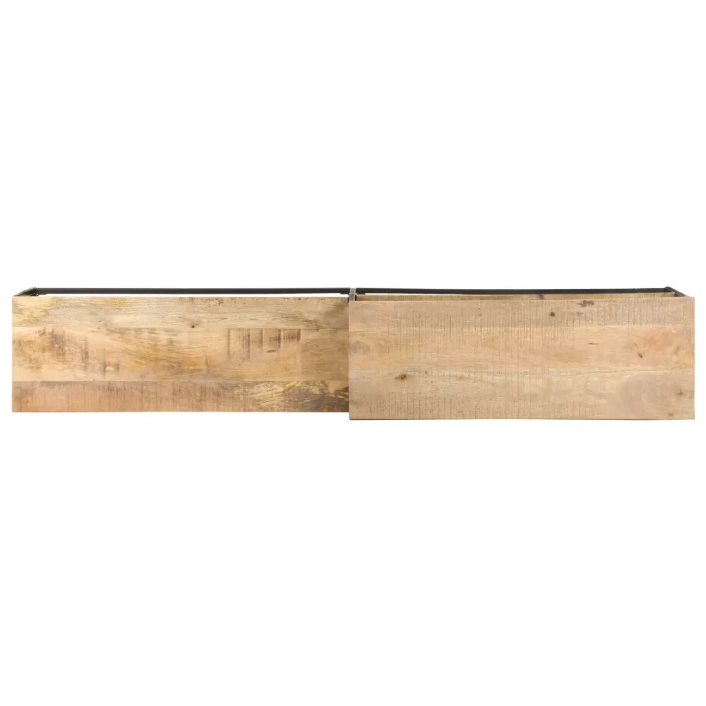 Mobile Porta TV 180x30x50cm in Legno di Mango Grezzo cod mxl 12056