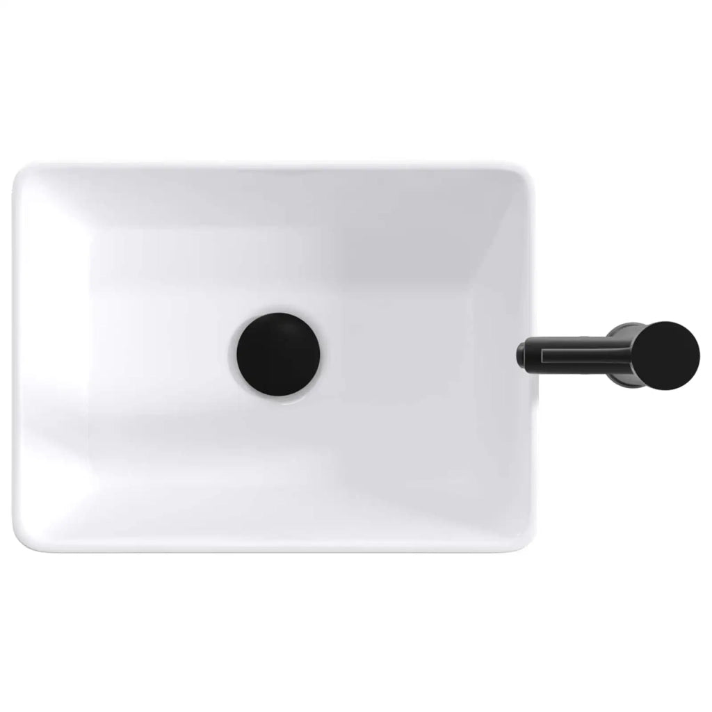 Lavabo da bagno Nero Opaco 40,5 x 30,5 x 13 cm Metallo