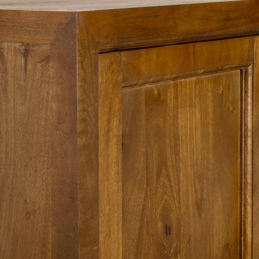 Armadio in legno marrone a 4 ante, 90x40x180h cm