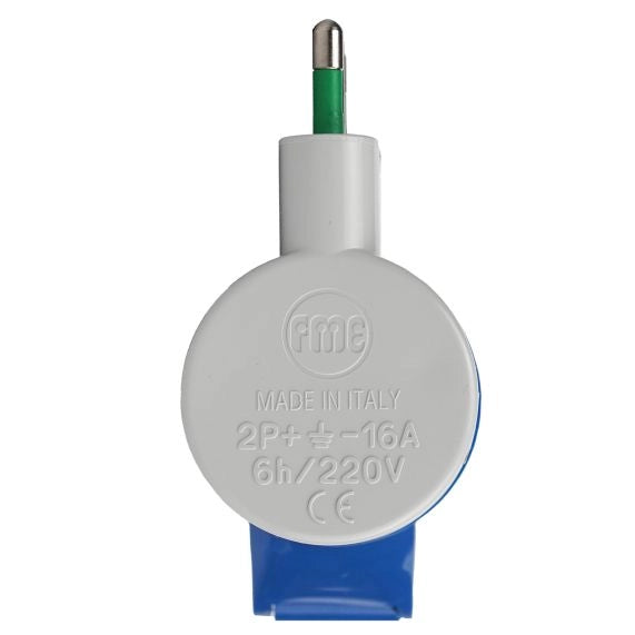 Adattatore Industriale con Spina 16A e Presa Cee 309 16A Blu 73000 Fanton