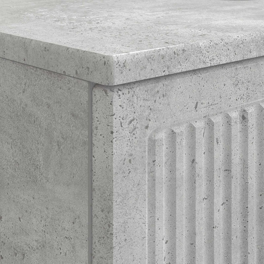 Armadio per Lavabo da Bagno EDE Grigio Cemento 82 x 41 x 59 cm 895918