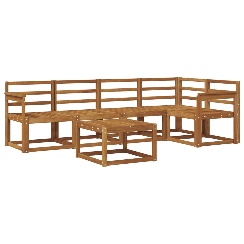 Set di divani da esterno 6 pcs Naturale
