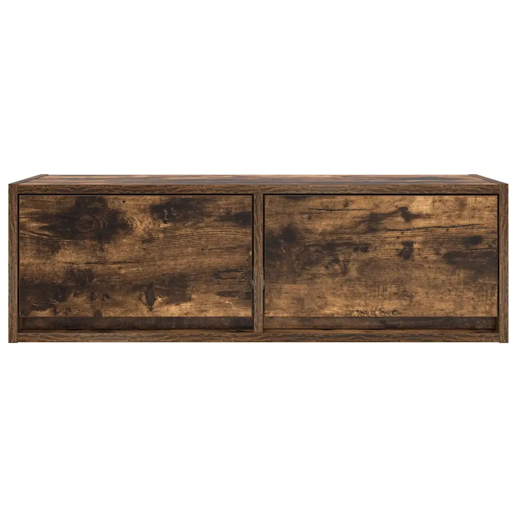 Mobili TV 2 pz Rovere Fumo 80x31x25,5 cm Legno Multistrato 861517