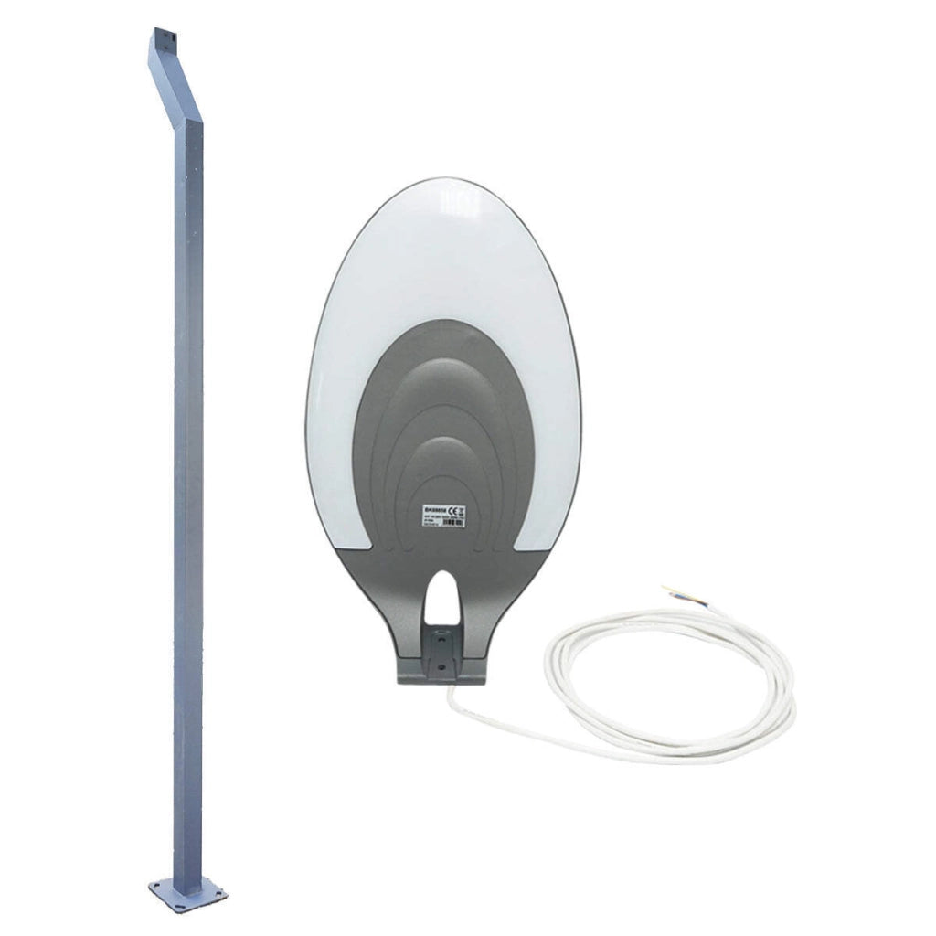 Lampada per illuminazione stradale a LED 40W, 220V, IP65, 5000K, altezza palo 3,5m