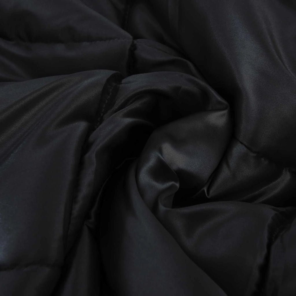 Duvet Invernale Nero 220 x 260 cm Satin e Micropile 42025858