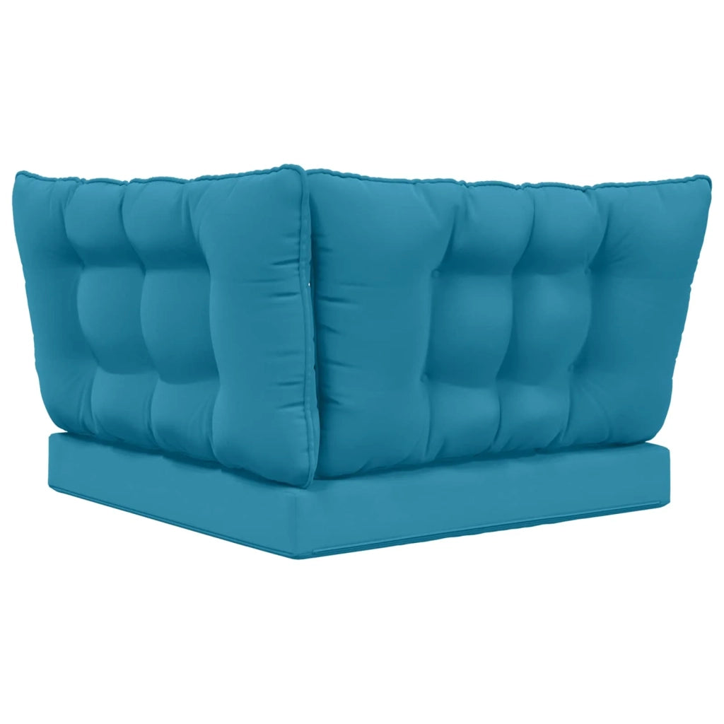 Cuscino per divano da esterno 3 pcs Blu Reale Poliestere 900924