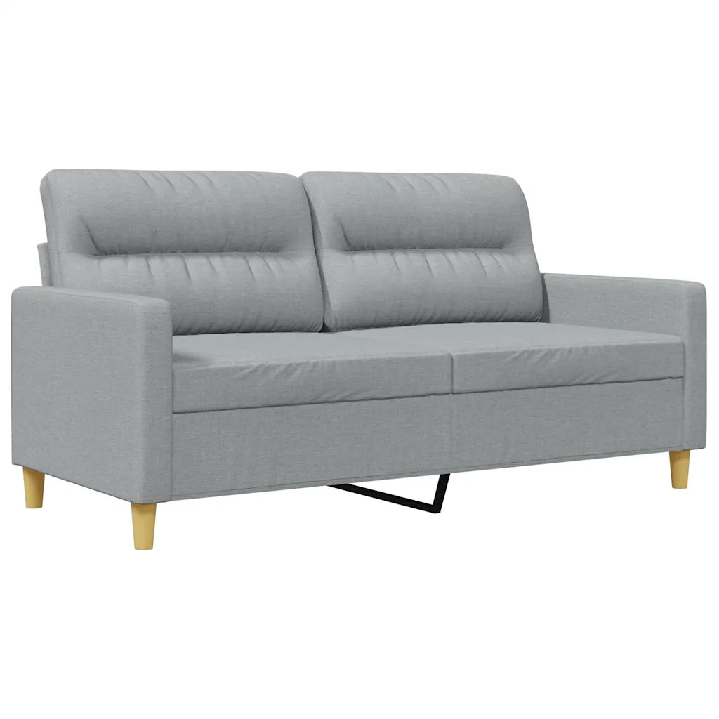 Divano a 2 Posti Grigio Chiaro 140 cm in Tessutocod mxl 80819
