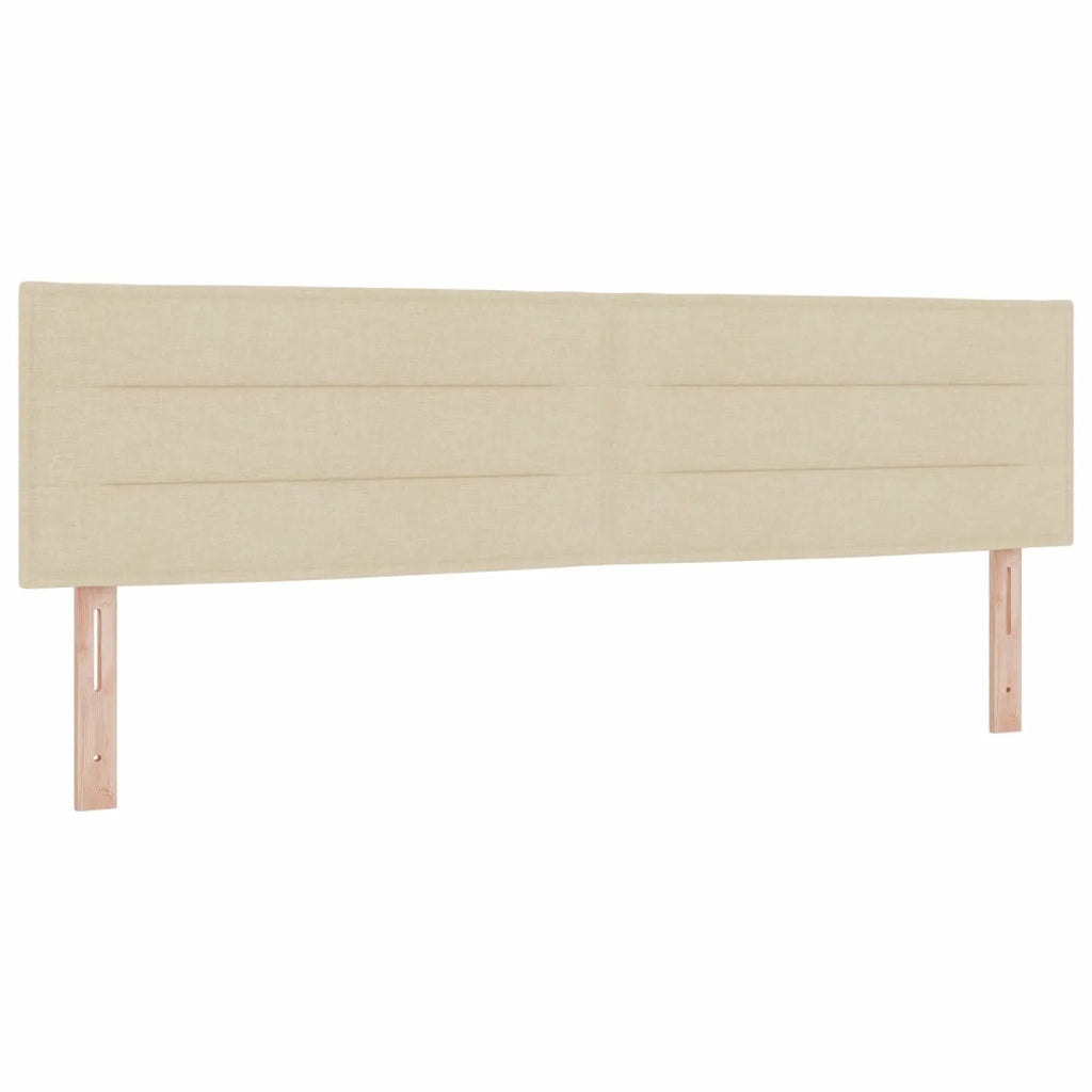 Letto box spring con materasso Crema 180 x 200 cm Tessuto 3452476