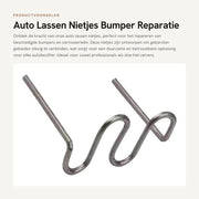 Nietjes per Bumper per Reparazione - Acciaio Inossidabile - per Macchina per Nieti Caldi - Diversi Tipi - Duraturo e Resistente - Nieti per Reparazione Bumper