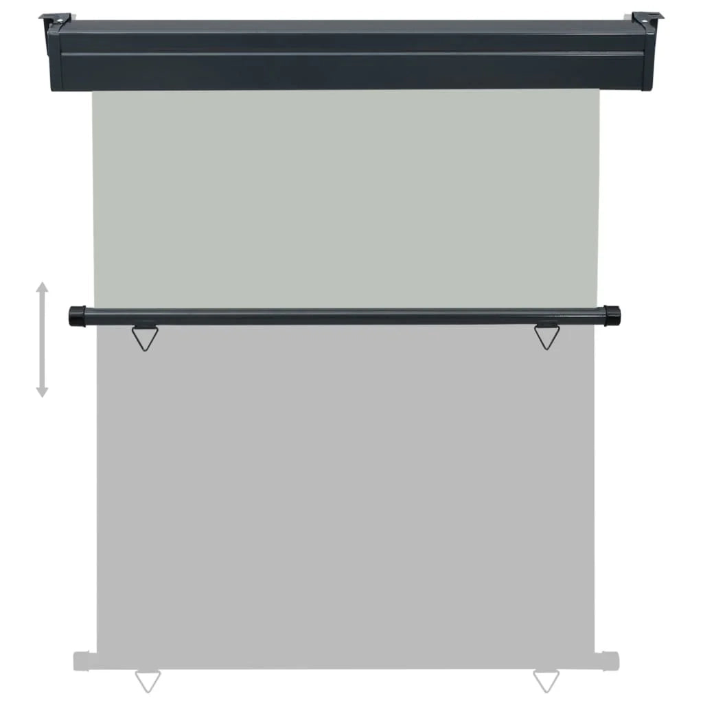 Tenda da sole laterale retrattile/schermo privacy per patio giardino terrazza balcone 140 x 250 cm grigio 02_0007012