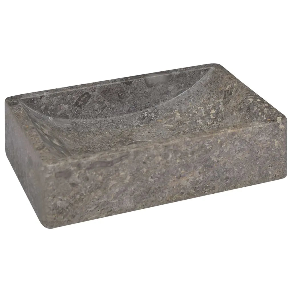Lavello 45x30x12 cm Marmo Lucido Grigio CFW3965622