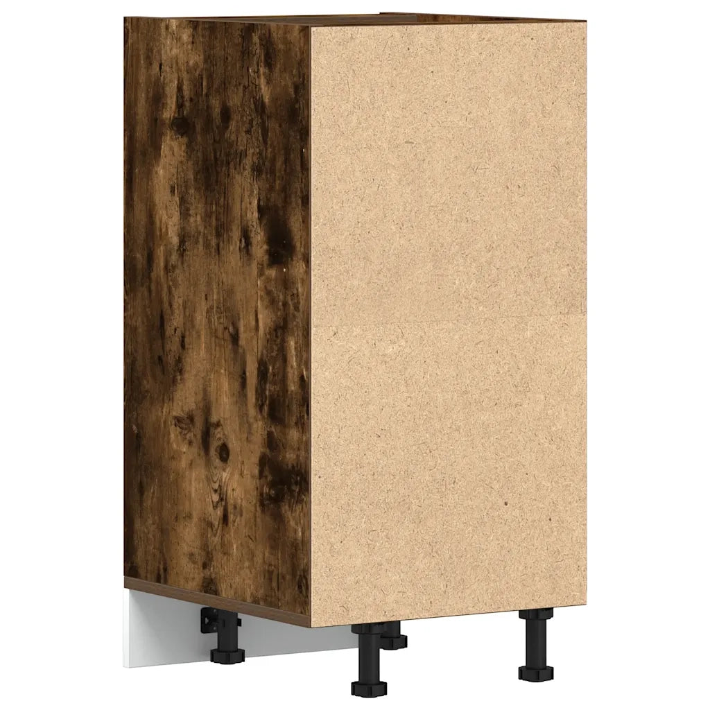 vidaXL Armadio Inferiore “Riga” Rovere Fumo 40x44,5x81,5 cm