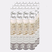Trade Shop - 2 Tubi Tubo Sparacoriandoli Bianco Grandi Glitter Cannone 60 Cm Festa Matrimonio -