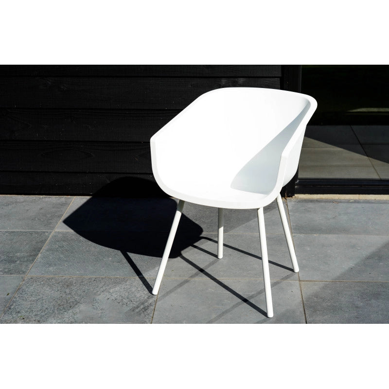 Set di 2 sedie AMALIA Element Alu HARTMAN - Bianco