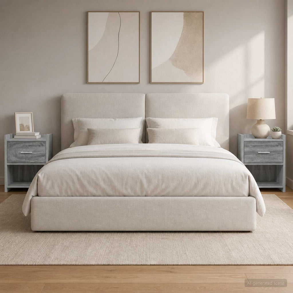 Comodini 2 pz Sonoma grigio 40 x 30 x 60 cm 8010990