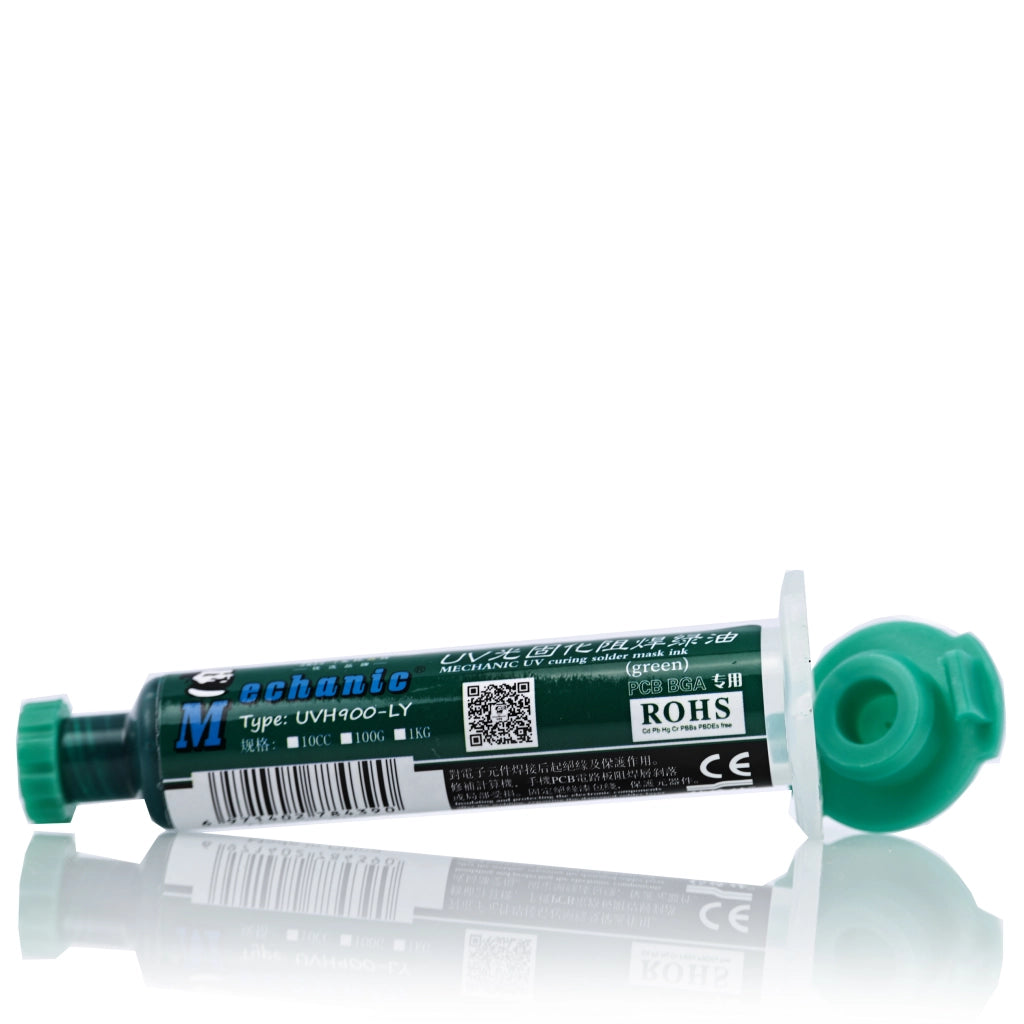 Soldermask Verde UVH900-LY – Protezione PCB | 10g, Utensile Manuale/Automatico