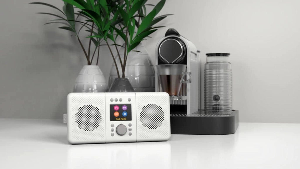 ELAN CONNECT+ - Radio Internet stereo multifunzione con DAB e Bluetooth 5.0 (DAB/DAB+ radio digitale, radio FM, Internet Radio, display TFT, 20 preset, streaming musicale, podcast), grigio pietra