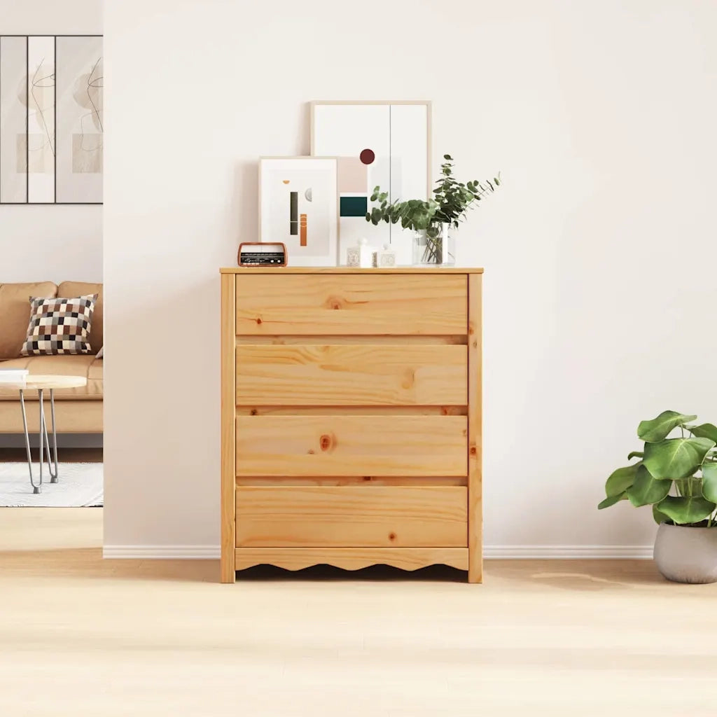 Cassettiera con cassetto Drammen Rovere 76,5 x 40 x 91 cm 42003052