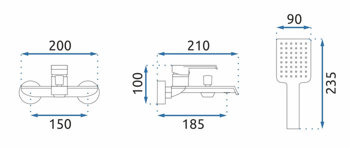 Rubinetto Da Vasca Rea Hass Black