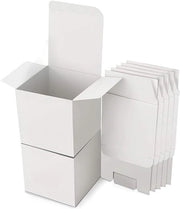 Scatole regalo quadre con coperchio - 15 pezzi - Scatole di cartone - 8 x 8 x 8 cm - Cartone bianco - Sostenibile e stile - Scatole per regali