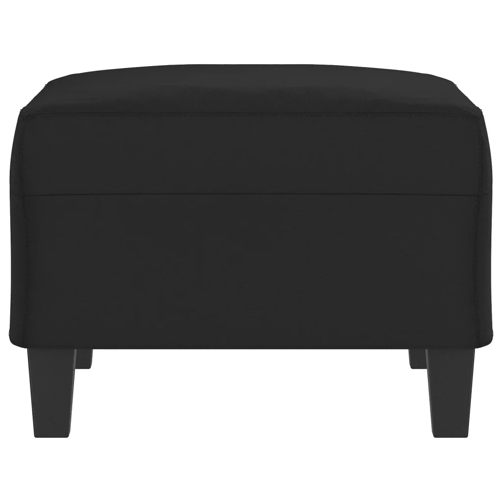 Poggiapiedi Nero 70x55x41 cm in Tessuto Microfibra cod mxl 65136