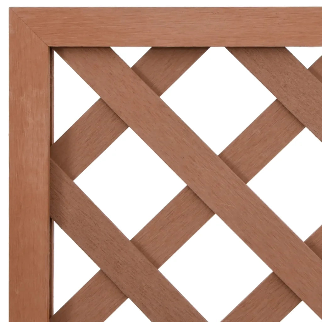 Fioriera a Traliccio Marrone 65x33x135 cm WPC 362575