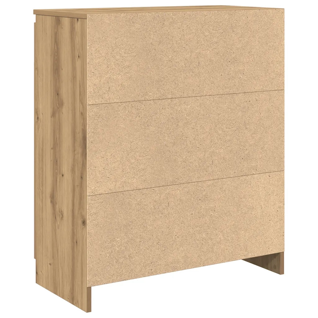 Credenza | Madia | Buffet da pranzo | Armadio da pranzo con Cassetto Rovere Artigianale 71x35x84 cm Truciolato